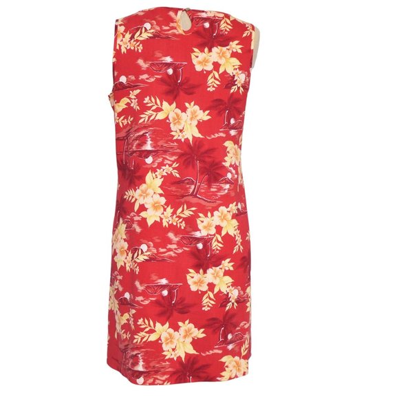Tommy  Bahama 100% Silk  A Line Floral Dress Size M - Picture 2 of 9